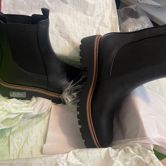Black Waterproof Boots by Sam Edelman - Picture 2 of 3